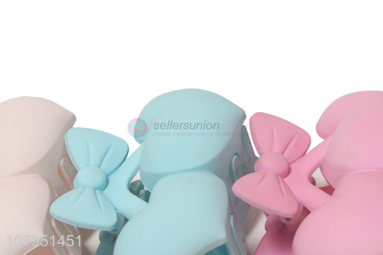 Cute design colourful heart shape girls hair accessories hair claw clips