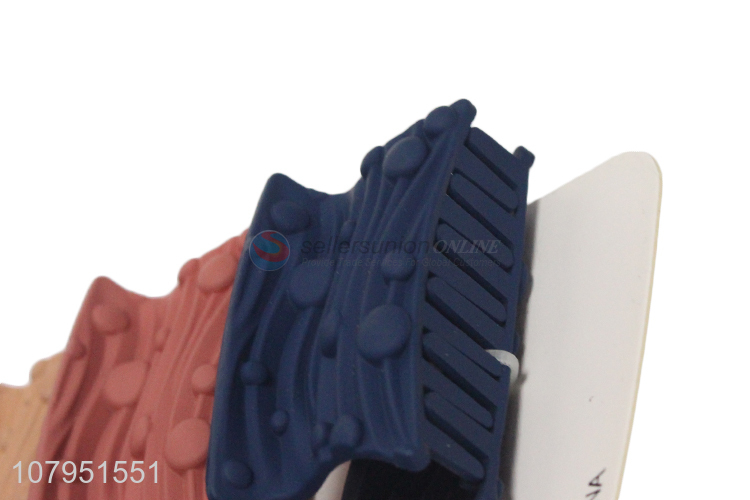 Factory supply durable plastic hollow women hair claw clips for sale