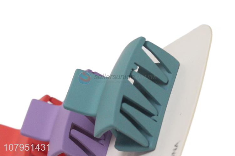 Top selling multicolor plastic non-slip daily use hair claw clips