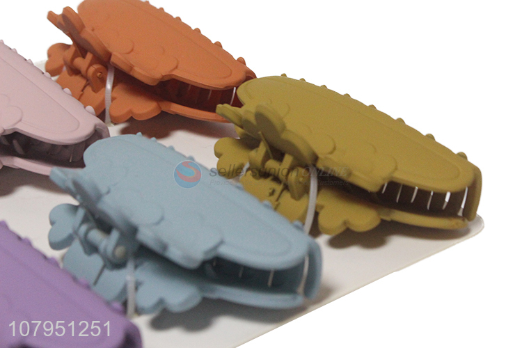 Best price multicolor plastic strong hold women fashion hair claw clips