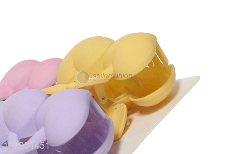 Cute design colourful heart shape girls hair accessories hair claw clips