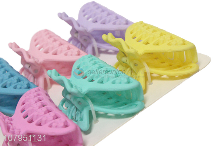 Fashion style plastic multicolor women hair claw clips for daily use