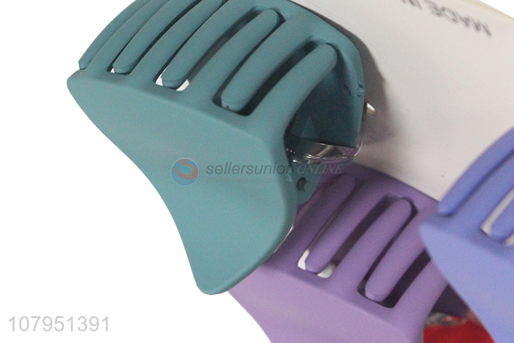 Wholesale cheap price 6pieces plastic women fashion hair claw clips