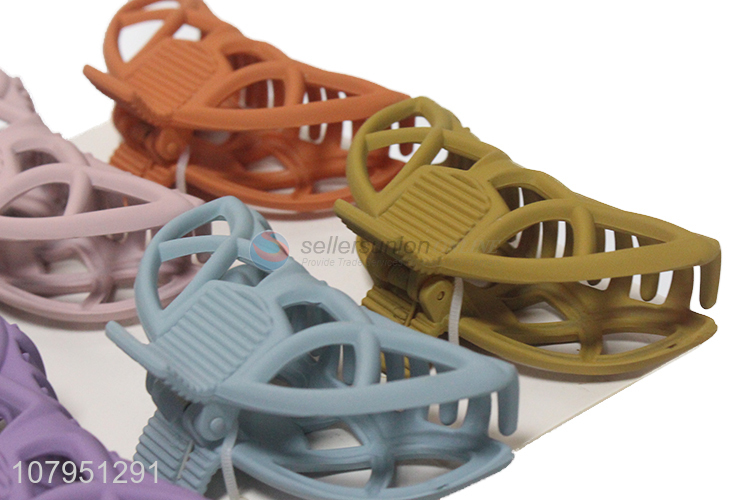 China sourcing 6pieces multicolor women hair claw clips with top quality
