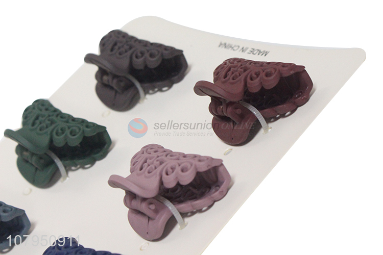 Creative design multicolor lady hair claws clips for hair accessories