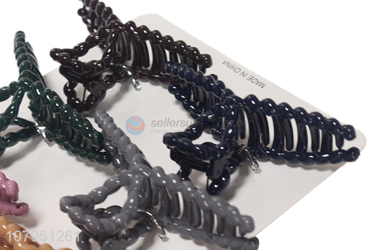 China products durable plastic durable non-slip hair claw clips for sale