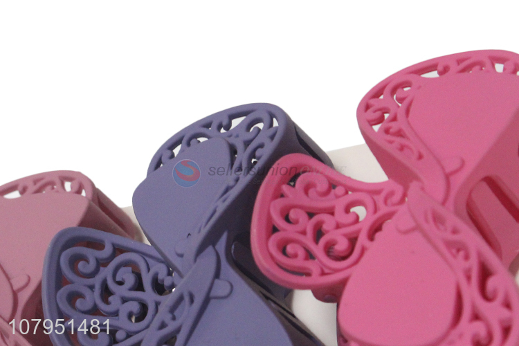 Best selling bowknot shape durable strong hold hair claw clips wholesale