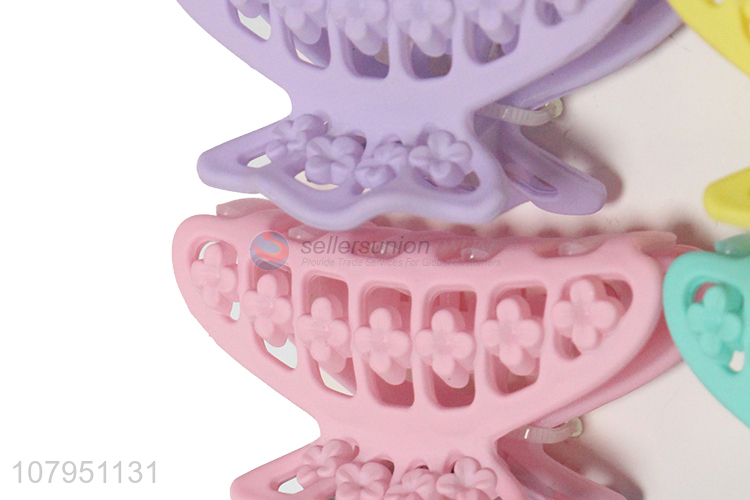 Fashion style plastic multicolor women hair claw clips for daily use