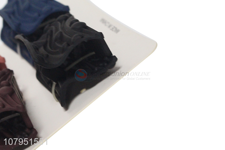 Factory supply durable plastic hollow women hair claw clips for sale