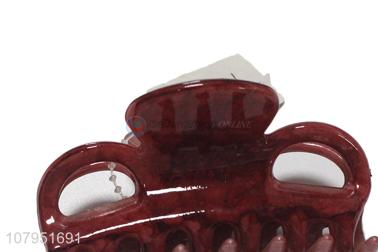 New design plastic strong hold non-slip fashion hair claw clips for sale