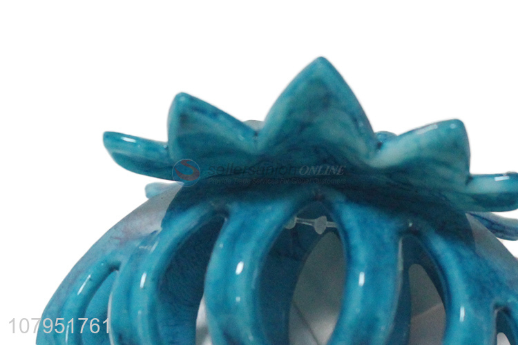 China wholesale blue durable non-slip hair accessories hair claw clips
