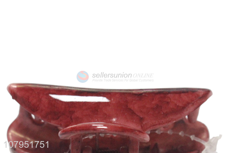 High quality plastic decorative strong hold hair claw clips wholesale