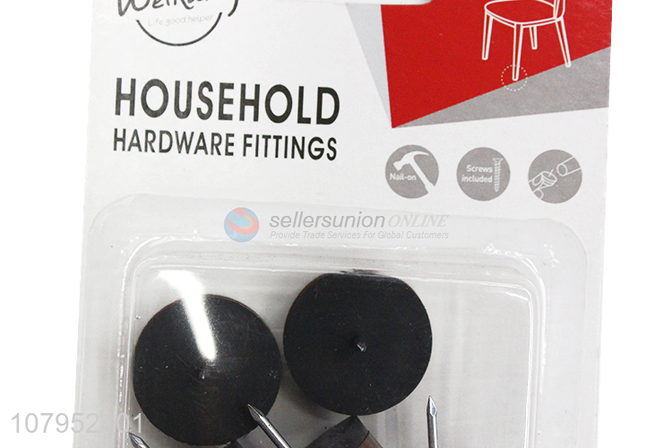 Best Selling Furniture Glide Decorative Furniture Foot Pad With Nail