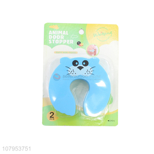 Good Quality 2 Pieces Cartoon Animal Door Stopper Kids Finger Pinch Guard