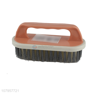 Good wholesale price orange plastic clothes cleaning brush for household