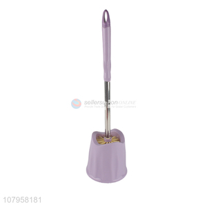 Popular products purple plastic long handle cleaning toilet brush