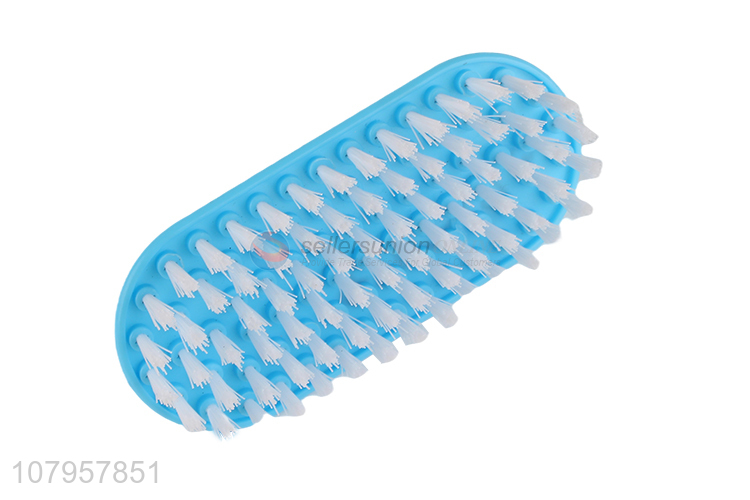 Best selling blue plastic laundry brush clothes cleaning brush