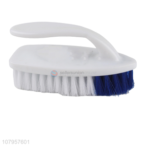 Yiwu exports white plastic scrubbing brush household laundry brush