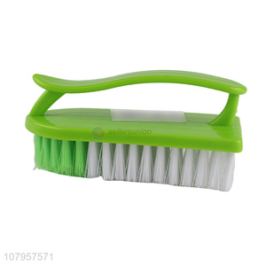 Lastest arrival green plastic laundry brush cleaning scrubbing brush