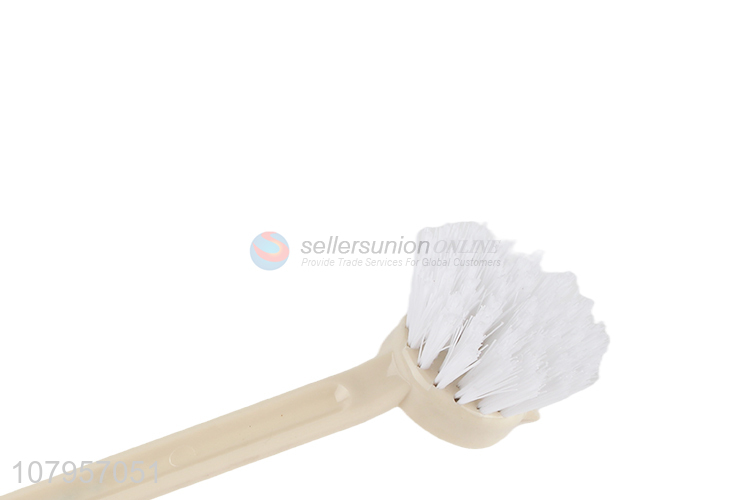 Factory price beige long handle brush kitchen cleaning supplies