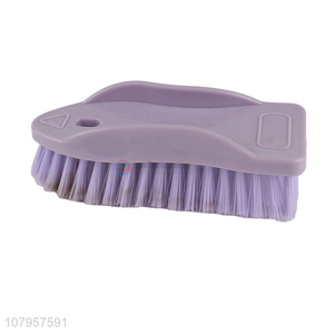 China factory purple plastic cleaning brush household laundry brush