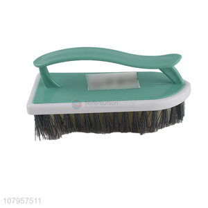 Factory direct sale green laundry brush household plastic cleaning brush