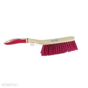 Hot sale rose red plastic brush household cleaning fur brush