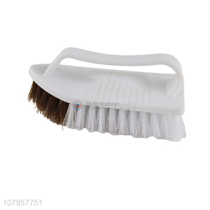 High quality white plastic cleaning scrubbing brush laundry brush