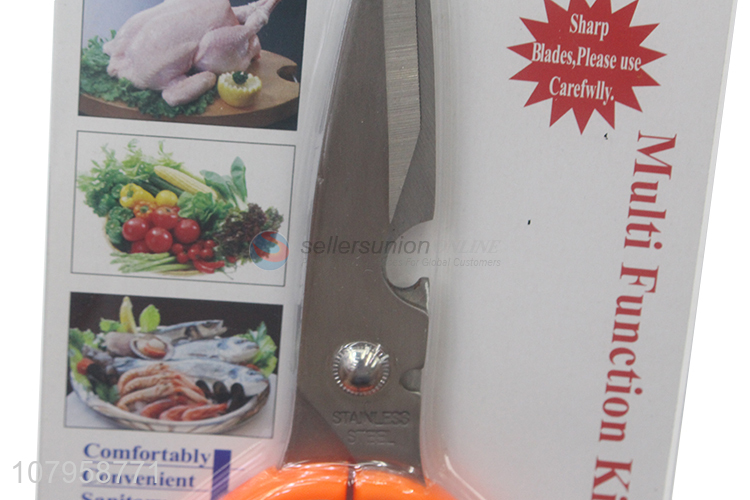 Chinese factory household stainless steel multifunction kitchen scissors