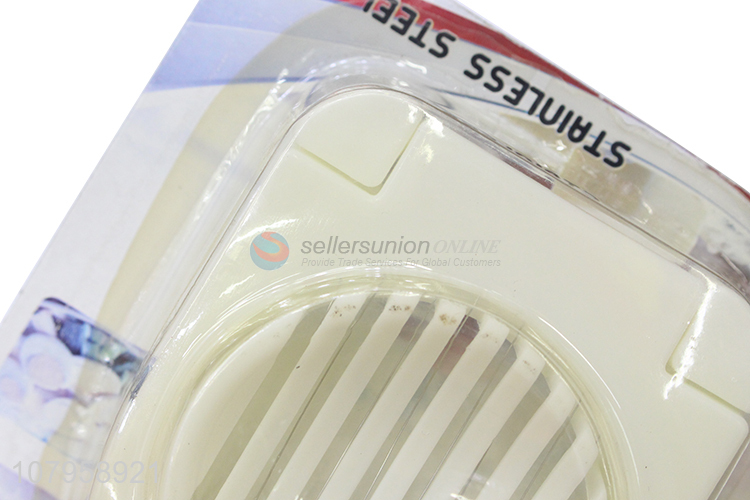 Hot selling white simple egg cutter multifunction fancy slitting