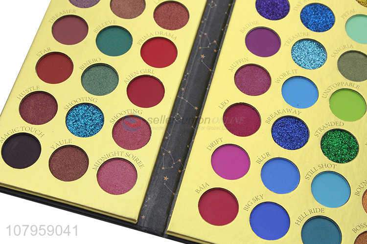 Factory direct sale 96 colors eyeshadow palette glitter eyeshadow case