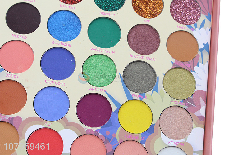Good quality glitter matte 70 colors eyeshadow palette with mirror