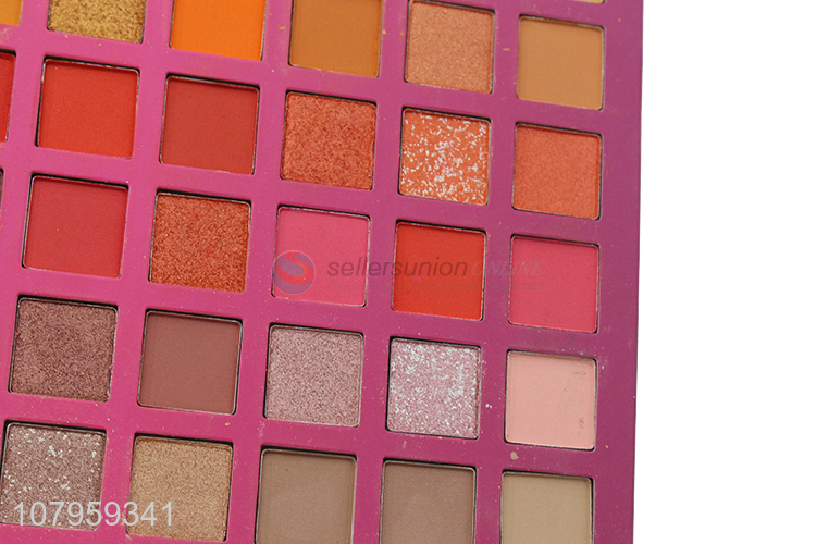 Private label glitter shiny blendable1 54 colors eyeshadow palette