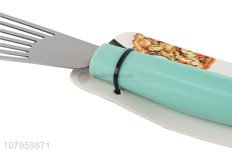 Custom Stainless Steel Steak Cooking Spatula Fish Spatula Slotted Turner