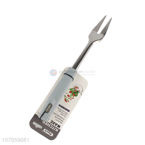 Good Quality Kitchen Tools Stainless Steel Meat Fork With Plastic Handle