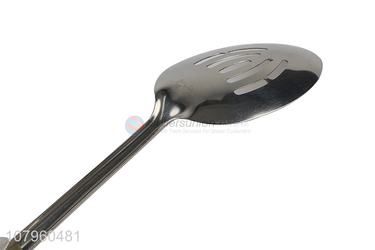 Wholesale Stainless Steel Slotted Spoon Fashion Basting Spoon