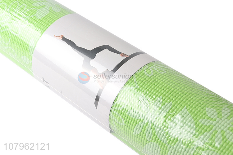 High quality green non-slip yoga mat thickened fitness mat