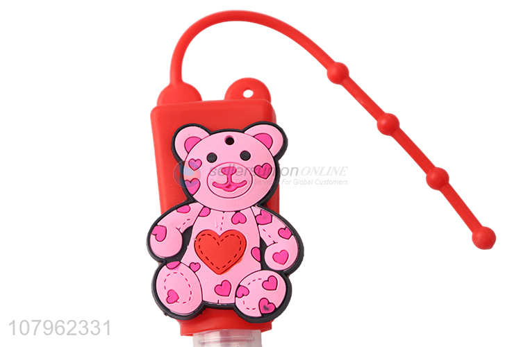 Best selling empty cartoon hand sanitizer bottle holder for backpack