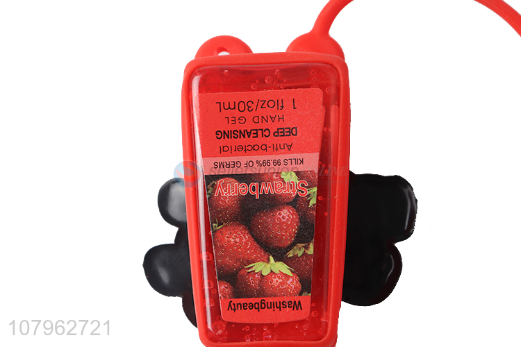 Best selling strawberry aroma kids sterilization hand sanitizer for schoolbag