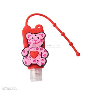 Best selling empty cartoon hand sanitizer bottle holder for backpack