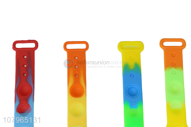 High quality push pop bubble silicone anti-stress bracelet bracelet