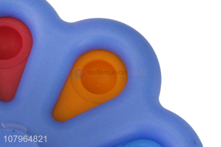 China supplier 2 in 1 fidget spinner push pop bubble sensory toy