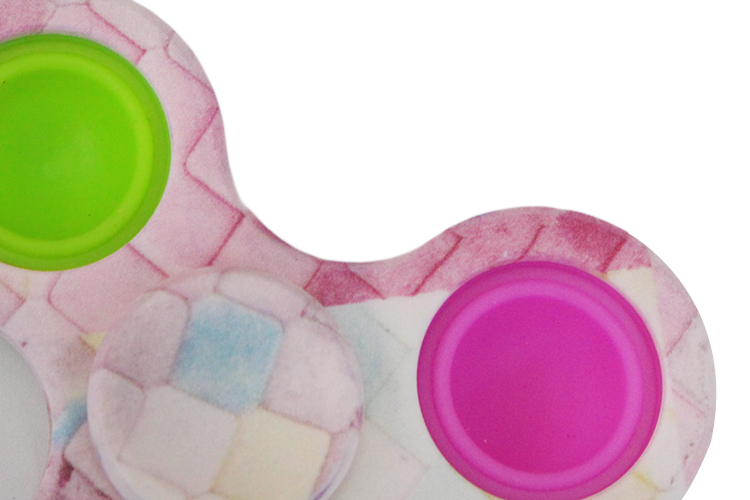 China agent simple dimple fidget toy silicone hand spinner toy
