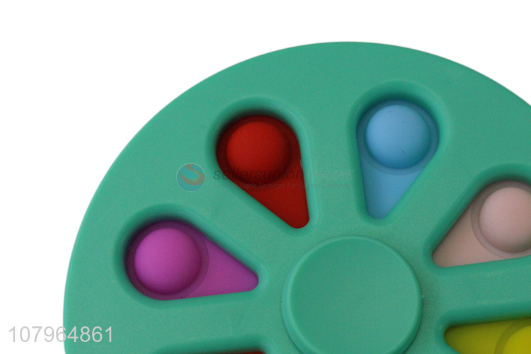 Best selling anti-stress fidget spinner push pop bubble for kids