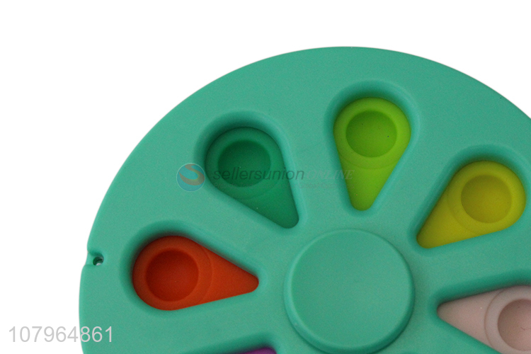 Best selling anti-stress fidget spinner push pop bubble for kids