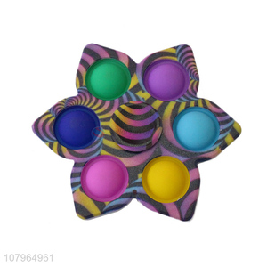 China <em>manufacturer</em> funny hand spinner push pop it silicone vent toy