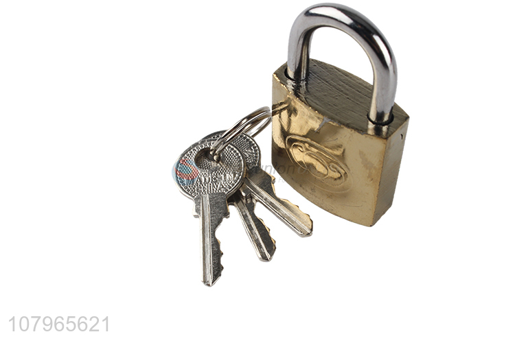 Wholesale golden titanium gold padlock household hanging door padlocks