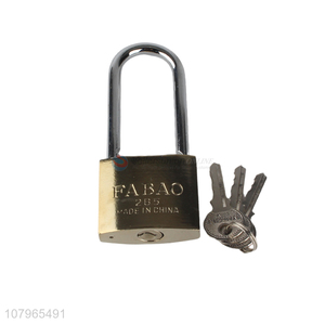 Good wholesale price long handle iron padlock drawer door lock