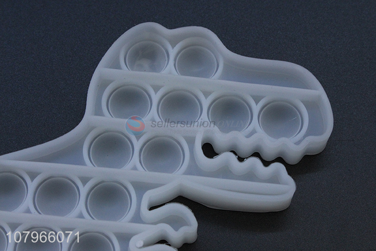 China factory dinosaur shape silicone push bubble fidget toys wholesale
