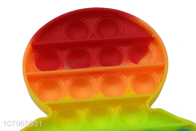 Factory direct sale soft rainbow color push bubble fidget toys wholesale
